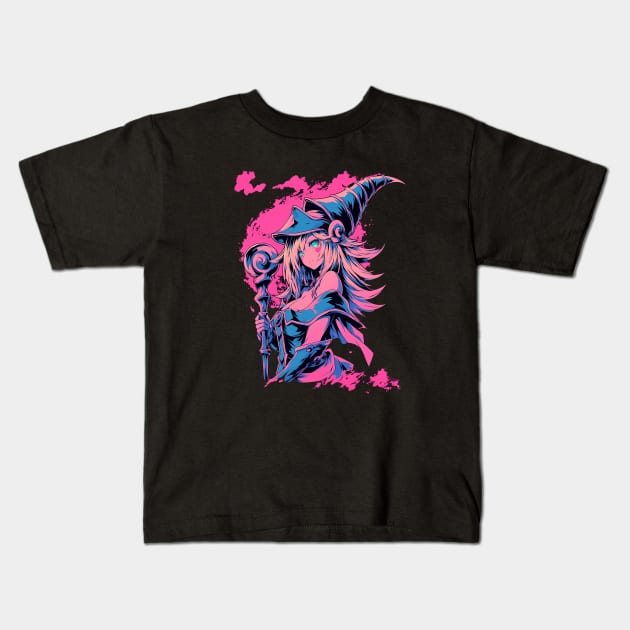 dark magician girl Kids T-Shirt by retinac 